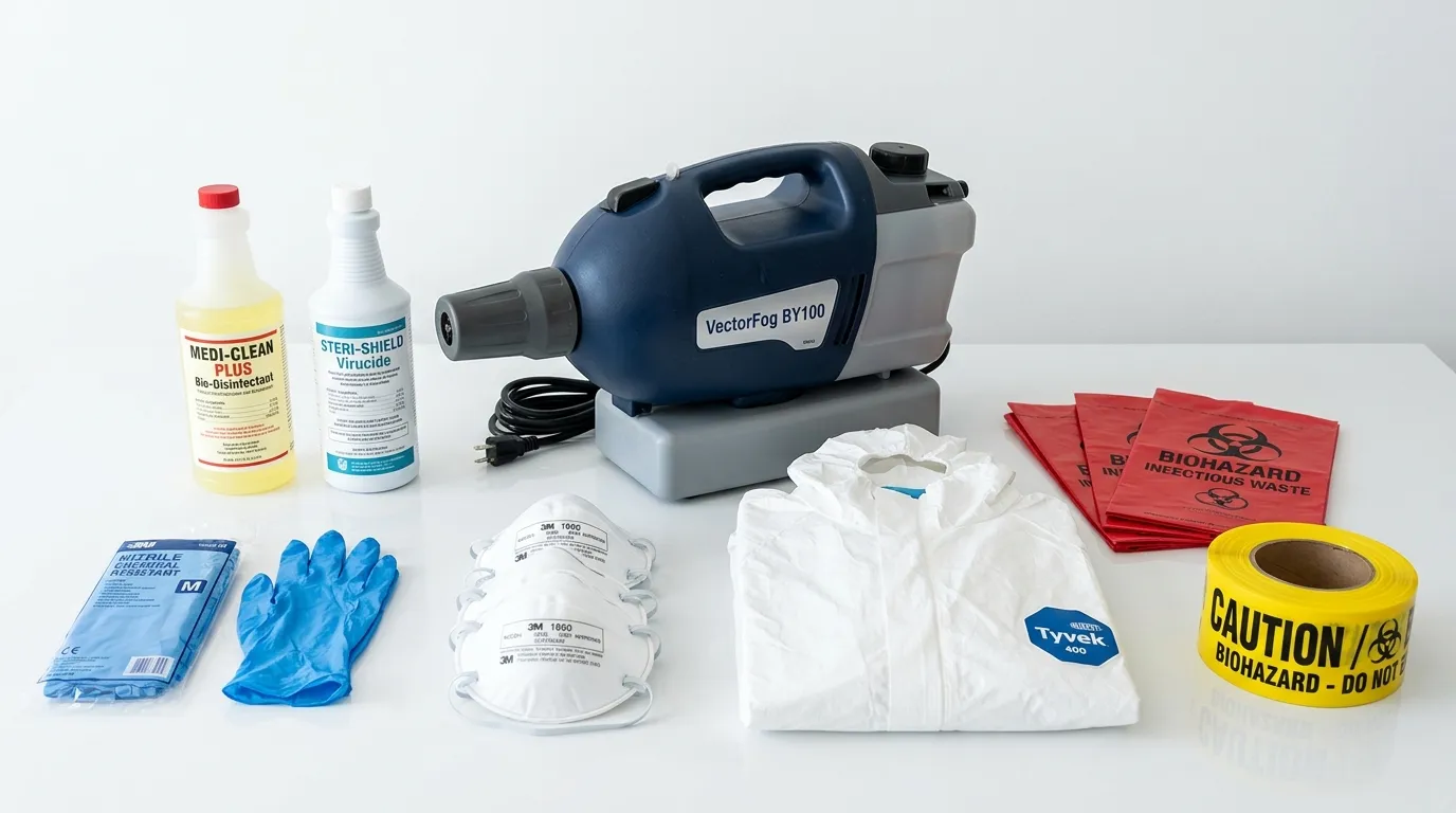 Professional biohazard remediation crew working in Shady Side